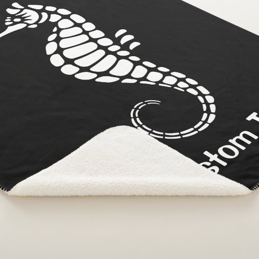 Couverture Sherpa Seahorse White (3/4)