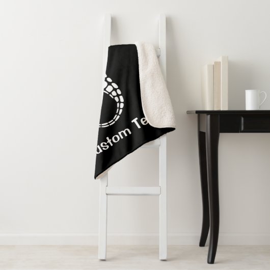 Couverture Sherpa Seahorse White (En situation)