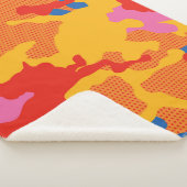 Couverture Sherpa Seamless camouflage background pattern. Seamless c (3/4)