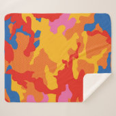Couverture Sherpa Seamless camouflage background pattern. Seamless c (Devant (Horizontal))
