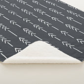 Couverture Sherpa Seamless hand drawn geometric tribal pattern with (3/4)