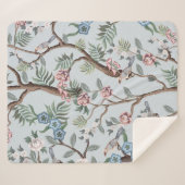 Couverture Sherpa Seamless pattern in chinoiserie style with peonies (Devant (Horizontal))