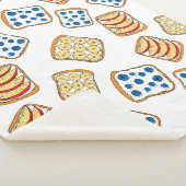 Couverture Sherpa Seamless pattern of toast (3/4)