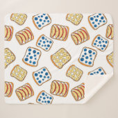 Couverture Sherpa Seamless pattern of toast (Devant (Horizontal))