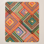 Couverture Sherpa Seamless pattern patchwork design. Creative backgr (Devant)