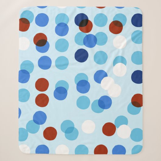 Couverture Sherpa Seamless pattern with abstract doodle ornament, do (Devant)