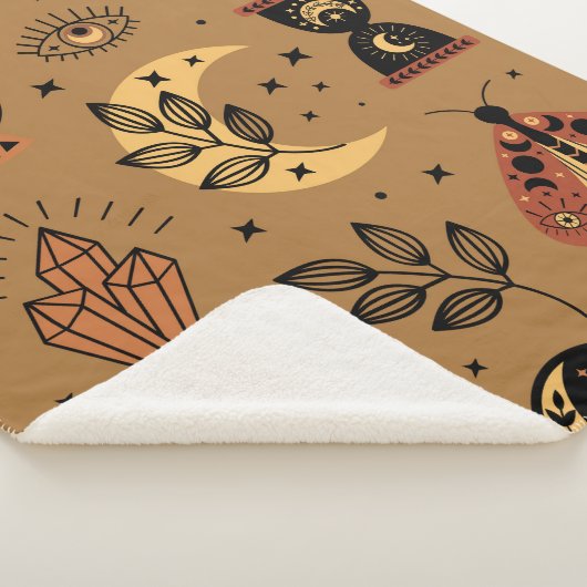 Couverture Sherpa seamless pattern with magical elements (3/4)