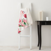 Couverture Sherpa Seamless pattern with pink flamingo (En situation)