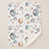 Couverture Sherpa Seashell Ocean Beach Sea Shell Design 358 (Devant)