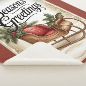 Couverture Sherpa Season’s Greetings Sherpa Blanket (3/4)