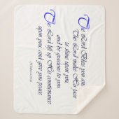 Couverture Sherpa Seigneur Bless You Sherpa Blanket de bénédiction (Devant)