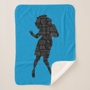 Couverture Sherpa Seinfeld Elaine Danse Silhouette