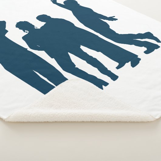 Couverture Sherpa Seinfeld | Graphique de silhouette de groupe (3/4)