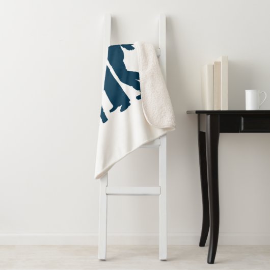 Couverture Sherpa Seinfeld | Graphique de silhouette de groupe (En situation)