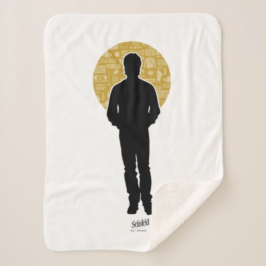 Couverture Sherpa Seinfeld | Jerry Seinfeld Silhouette (Devant)