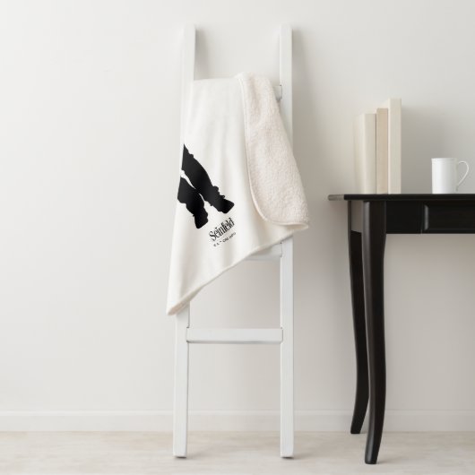 Couverture Sherpa Seinfeld | Jerry Seinfeld Silhouette (En situation)