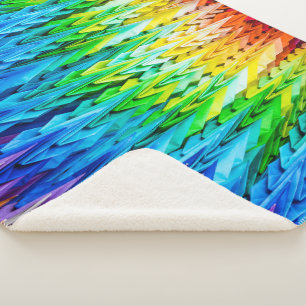 Couverture Sherpa Senbazuru ou mille grues origami