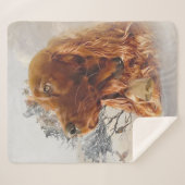 Couverture Sherpa Séparateur irlandais avec faisan (Devant (Horizontal))