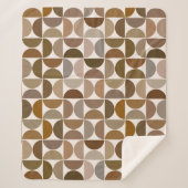 Couverture Sherpa Séquences MCM Browns+Cream Motif (Devant)