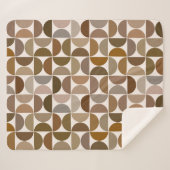 Couverture Sherpa Séquences MCM Browns+Cream Motif (Devant (Horizontal))