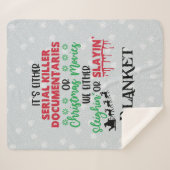 Couverture Sherpa Serial Killer or Christmas Movie? – Funny Cozy  (Devant (Horizontal))