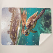 Couverture Sherpa Série des tortues marines (Devant (Horizontal))