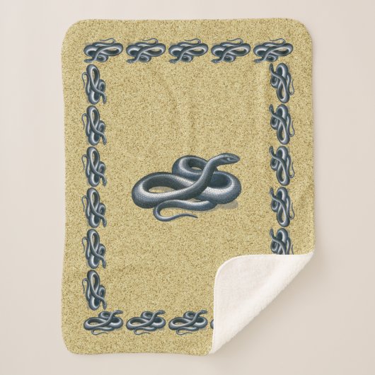 Couverture Sherpa Serpent d'Indigo Est (Devant)