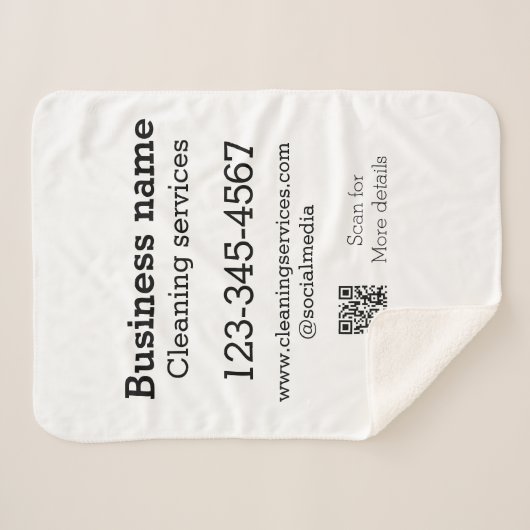 Couverture Sherpa Services de nettoyage ajouter l'adresse e-mail du  (Devant (Horizontal))