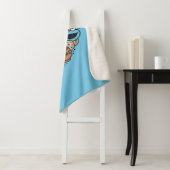 Couverture Sherpa Sésame Sésame | Coeur de gribouillis de caniche Mo (En situation)