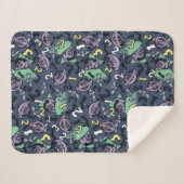 Couverture Sherpa Sésame Sésame | Count von Count Doodle Motif (Devant (Horizontal))