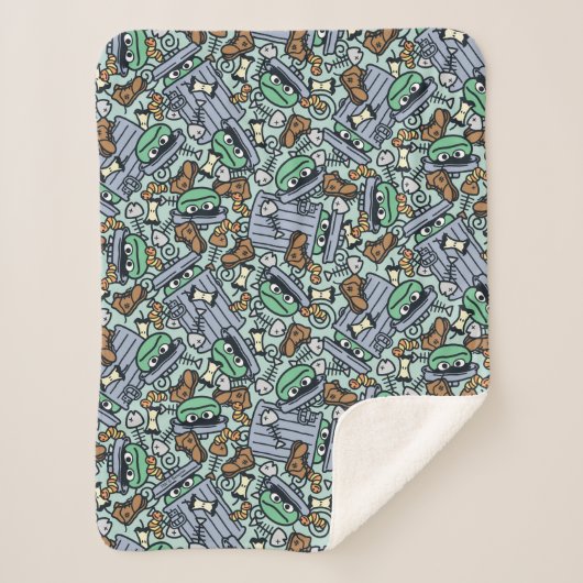Couverture Sherpa Sésame Sésame | Oscar le Motif de groupe (Devant)