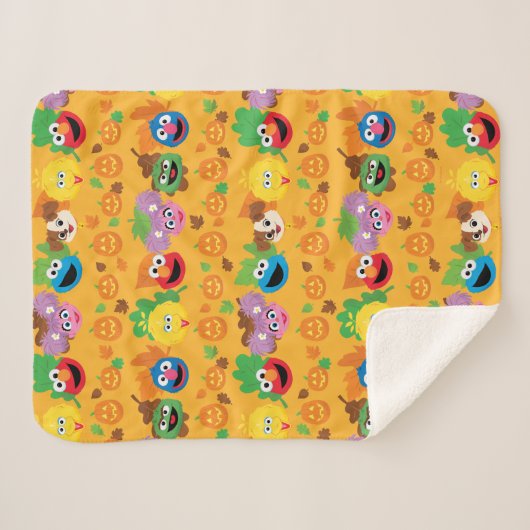 Couverture Sherpa Sesame Street Autumn quitte Motif (Devant (Horizontal))