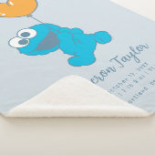Couverture Sherpa Sesame Street Cookie Monster Baby Birth Statistiqu (3/4)