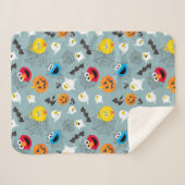 Couverture Sherpa Sesame Street Cute Motif Halloween (Devant (Horizontal))