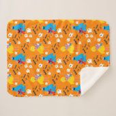 Couverture Sherpa Sesame Street Halloween chauves-souris et fantômes (Devant (Horizontal))