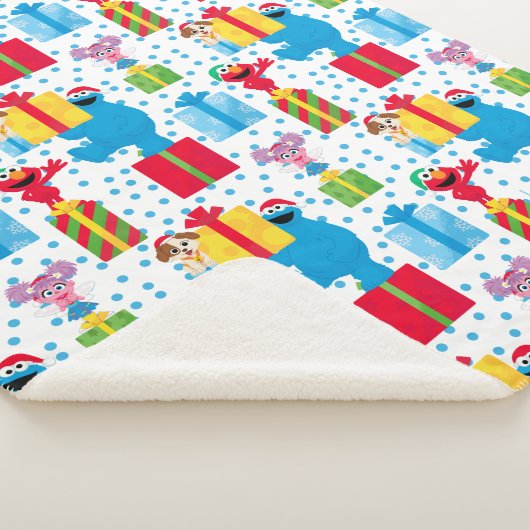 Couverture Sherpa Sesame Street Noël Présente Motif (3/4)