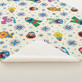 Couverture Sherpa Sesame Street Noël Snowflake Motif (3/4)