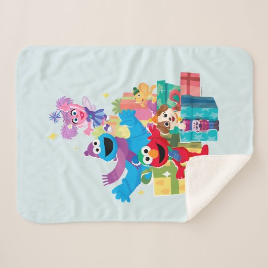 Couverture Sherpa Sesame Street Pals and Presents (Devant (Horizontal))