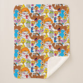 Couverture Sherpa Sesame Street Pals Doodley Motif (Devant)