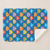 Couverture Sherpa Sesame Street Valentine Hearts Motif (Devant (Horizontal))
