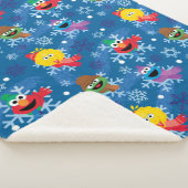 Couverture Sherpa Sesame Street Winter Snowflake Motif (3/4)