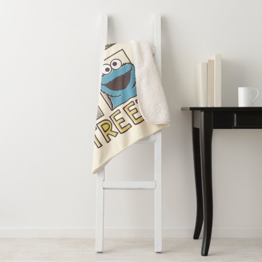 Couverture Sherpa Sesame StreetVintage Caractère Comique (En situation)