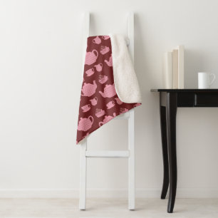 Couverture Sherpa Set de thé à base de pois rose en Bourgogne