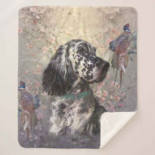 Couverture Sherpa Setter anglais (Devant)