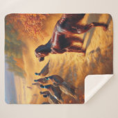 Couverture Sherpa Setter irlandais (Devant (Horizontal))