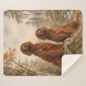 Couverture Sherpa Setter irlandais (Devant (Horizontal))