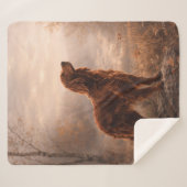 Couverture Sherpa Setter irlandais (Devant (Horizontal))