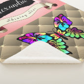 Couverture Sherpa Shabby Chic Whimsical Pop Art Collage (3/4)