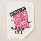 Couverture Sherpa Shaggy and Scooby Doo Meddling Kids Punk Outline (Devant)