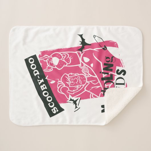 Couverture Sherpa Shaggy and Scooby Doo Meddling Kids Punk Outline (Devant (Horizontal))